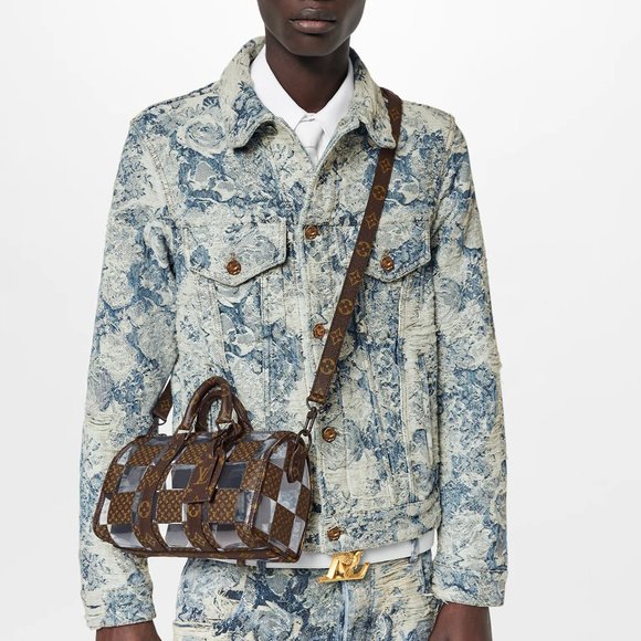 Louis Vuitton Keepall Bandouliere 25 Bag Monogram Chess Coated Canvas - Picture 15 of 16